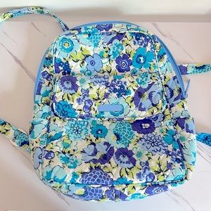 Vera Bradley Mini Backpack-Blue Floral-Adorable!!
